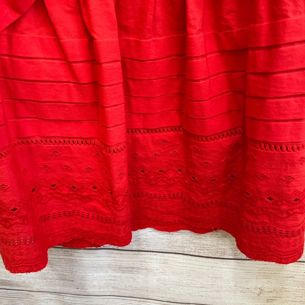 EXCELLENT CONDITION MAEVE/ANTHROPOLOGIE PAIX SKIRT IN RED - Picture 6 of 8
